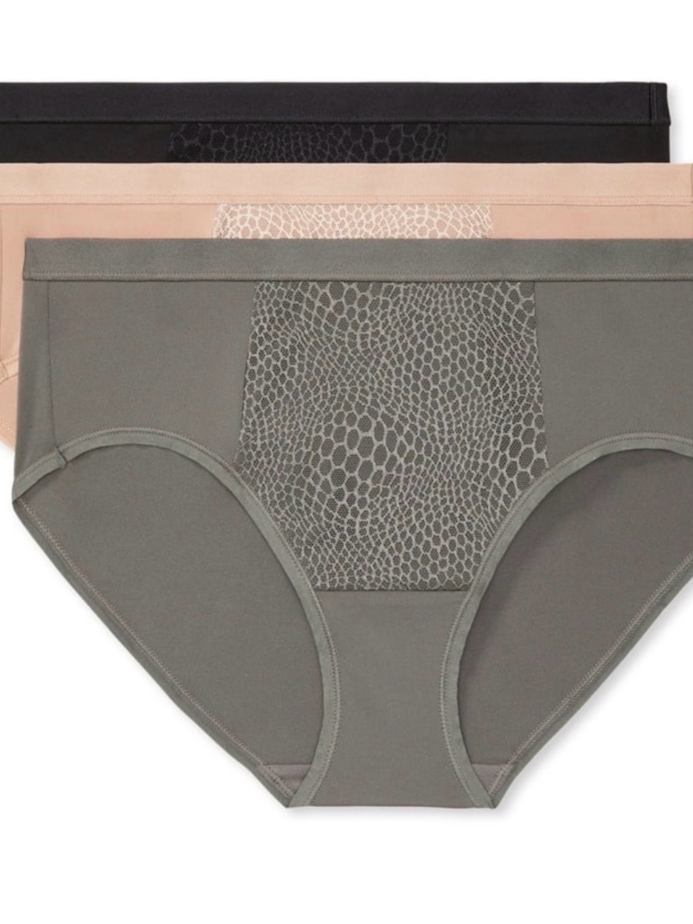 3-Pack tummy smoothing hipster